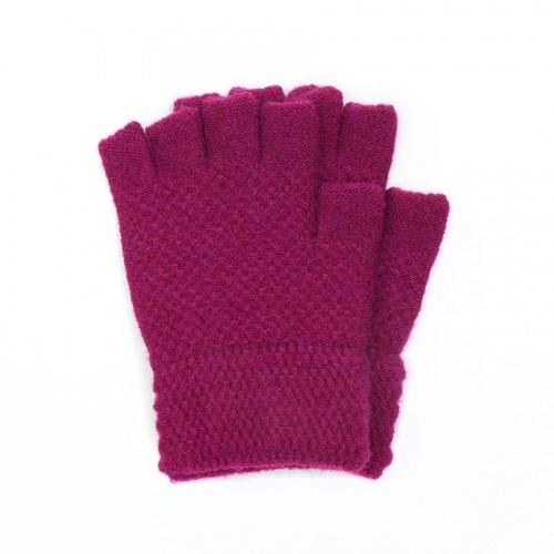 Magenta Pink Fingerless Gloves by Peace of Mind